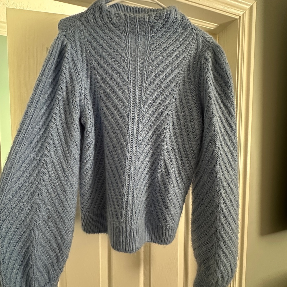 Cozy Blue Knit Sweater